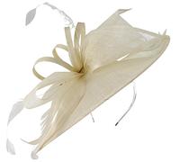 Max and Ellie Ascot Disc Headpiece in Ivory, size: One Size