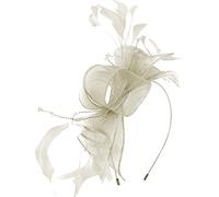 Max and Ellie Diamante Fascinator in White, size: One Size
