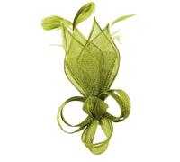 Max and Ellie Lily Comb Fascinator in Lime, size: One Size