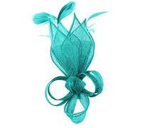 Max and Ellie Lily Comb Fascinator in Peacock, size: One Size