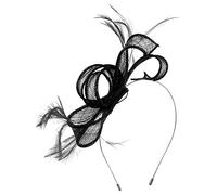 Max and Ellie Sinamay Fascinator in Black, size: One Size