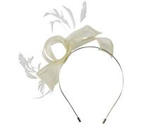 Max and Ellie Sinamay Fascinator in Ivory, size: One Size