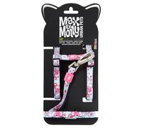 Max and Molly Adjustable Cat Harness and Leash Set - Escape-Proof Cat Harness with Leash for Outdoor Walking and Exploring - Tropical Design (Cherry Bloom)