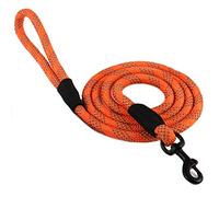 Max and Neo Rope Leash Reflective 6 Foot - We Donate a Leash to a Dog Rescue for Every Leash Sold (Orange, 6 FT x 1/2")