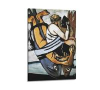 Max Beckmann Art Poster Journey on The Fish Canvas Wall Art Decorative Bedroom Modern Home Print Picture Artworkss 20x30inch(50x75cm)