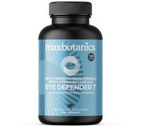 Max Botanics Eye Defender 7 Long-Term Eye Health Formula Supplements Lutein Zeaxanthin Bilberry Goji Blackcurrant Eyebright Support Clear Healthy Vision No Additives Vegan GMP 120 Capsules UK Made