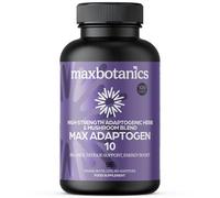 Max Botanics Max Adaptogen 10 Balance, Fatigue, Energy Boost & Stress Support 10-Herb Adaptogen High Strength Mushroom Blend with Ashwagandha, Rhodiola & Ginseng Natural Vegan UK Made (120 Capsules)