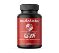 Max Botanics Systemic Enzymes - High-Potency Nattokinase & Ginger Enzyme Blend - Vegan Formula - No Fillers - UK Made - 60 Capsules