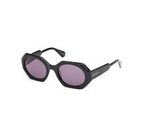 MAX&Co MO0115 01A Woman Sunglasses Acetate Black Smoke Geometric Normal