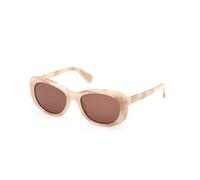 MAX&Co MO0155 59E Woman Sunglasses Acetate Beige Brown Butterfly Normal