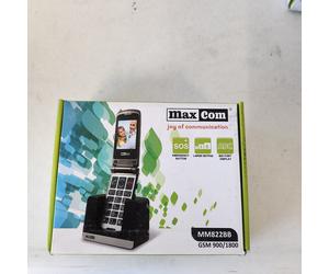 Max Com MM822BB 2G SIM Free/Unlocked WHITE FLIP - Senior Phone FREE P&P
