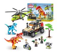 MAX Dino Adventure (592 pieces) Building Bricks Toys For Kids 6+ Create Dinos Vehicles and More, Compatible with Major Brands