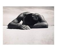 Max Dupain Sunbaker Beach Man Black White Large Art Print Poster Wall Decor Premium Mural