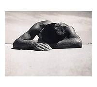 Max Dupain Sunbaker Beach Man Black White Unframed Wall Art Print Poster Home Decor Premium
