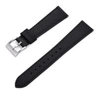 Max Epsom Leather Watch Strap - Quick Release Replacement Calfskin Leather Watch Bands - Compatible with Samsung Galaxy Smart Watch/Huawei Watch/Garmin/Fossil (22mm, Black)