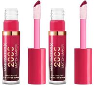 Max Factor 2000 Calorie Match Maker Lip Gloss & Stain, 030 Daring, pH-reactive Formula, Instant Glossy Glow, Nourishing with Hyaluronic Acid & Squalane, Non-Sticky, Fuller Looking Lips, 4.4ml