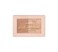 Max Factor 2000 Calorie Shadow Shaper Duo Eyeshadow Palette, 20 Bronze Glaze - With Matte & Shimmer Shades - 2-Step Eye Contour - Bouncy Clay-to-Powder Formula, 4g