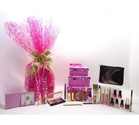 Max Factor 3-Tier Luxury Beauty Pamper Hamper Mother's Day Gift For Her - Unique Handmade Makeup Gift Set + Bonus Jewellery Box | Stunning Gift for Women