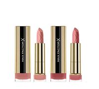 Max Factor Colour Elixir Lipstick with Vitamin E, Shades Simply Nude 005 + Toasted Almond 010 (Pack of 2)