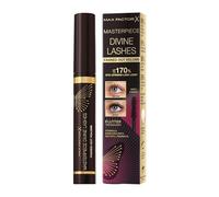 Max Factor Divine Lashes Mascara Black Brown 002, Ultimate Volume, Flutter Technology, 420-Fibre Silhouette Brush, Smooth & Clump Free, All Day Wear