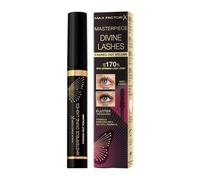 Max Factor Divine Lashes Mascara Rich Black 001, Ultimate Volume, Flutter Technology, 420-Fibre Silhouette Brush, Smooth & Clump Free, All Day Wear
