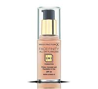 Max Factor Facefinity 3-in-1 All Day Flawless Foundation, SPF 2, Warm Almond 45, 3 ml