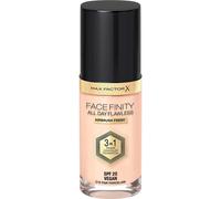 Max Factor Facefinity 3-in-1 All Day Flawless Liquid Foundation, SPF 20 - 10 Fair Porcelain, 30 ml