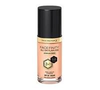 Max Factor Facefinity 3-in-1 All Day Flawless Liquid Foundation, SPF 20 - 45 Warm Almond, 30 ml