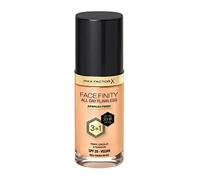 Max Factor Facefinity 3-in-1 All Day Flawless Liquid Foundation, SPF 20 - 62 Warm Beige, 30 ml