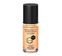 Max Factor Facefinity 3-in-1 All Day Flawless Liquid Foundation, SPF 20-70 Warm Sand, 30 ml