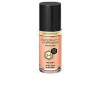 Max Factor Facefinity 3-in-1 All Day Flawless Liquid Foundation, SPF 20 - 77 Soft Honey (Packaging May Vary)