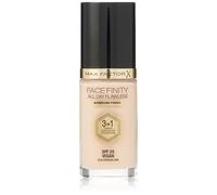 Max Factor Facefinity All Day Flawless 3 in 1 Liquid Foundation, Lightweight Oil Free Formula with SPF 20, 030 Porcelain, 30 ml