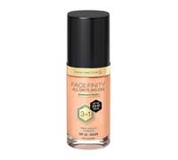 Max Factor Facefinity All Day Flawless Foundation - Concealer, 3-in-1 Liquid Foundation & Face Primer, Vegan Formula, Modular Cover, Up to 30 Hours Hold, SPF20-N75 Gold, 30 ml