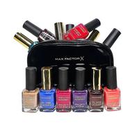 Max Factor Glossfinity & Gel Shine Lacquer Nail Polish Assorted Set Of 6 With Bag