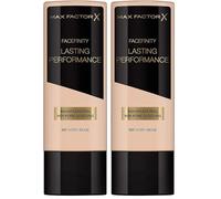 Max Factor Lasting Performance Liquid Foundation, 101 Ivory Beige, Full Coverage, Flawless and Radiant Finish, Lightweight Formula, Smudge Resistant, Non Pore-Clogging, Fragrance Free, 35ml