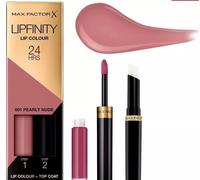 Max Factor Lipfinity 2-Step Lip Colour - 001 Pearly Nude | 24H Wear & Hydration