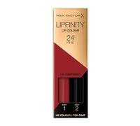 Max Factor Lipfinity Confident, Long-Lasting, Two Step Lipstick, Vibrant Colour, Hydrating, Lasts 24 Hrs, Matte Lip Colour With Glossy Top Coat, 4.2g