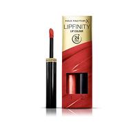 Max Factor Lipfinity Lip Colour Hot 120 - Kiss-proof Lipstick with 24 Hours Hold without Drying Out, with Intense Colour Release, Precise Applicator & Intensely Nourishing Gloss Top Coat
