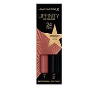 Max Factor Lipfinity Stardust, Long-Lasting, Two Step Lipstick, Vibrant Colour, Hydrating, Lasts 24 Hrs, Matte Lip Colour With Glossy Top Coat, 4.2g