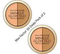 Max Factor Miracle Glow Duo Pro Illuminator 11g x2 - Shade 30 Deep | Dual Cream