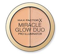 Max Factor Miracle Glow Duo Pro Illuminator, Creamy Highlighter, 2-Medium