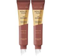 Max Factor Miracle Pure Lip Enhancer, 020 Cacao Nibs, Conditioning Tinted Lip Balm, Glossy Colour Tint, With Jojoba Oil & Tripeptide, Vegan (Pack of 2)