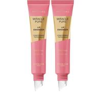 Max Factor Miracle Pure Lip Enhancer, 040 Vital Rose, Conditioning Tinted Lip Balm, Glossy Colour Tint, With Jojoba Oil & Tripeptide, Vegan (Pack of 2)