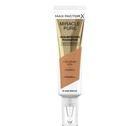 Max Factor Miracle Pure Liquid Foundation, Deep Bronze, Full Coverage, Flawless and Radiant Finish, Lightweight Formula, Smudge Resistant, Non Pore-Clogging, Fragrance Free, 35ml