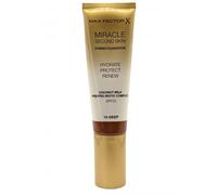 Max Factor Miracle Second Skin Foundation Hydrate Protect Renew SPF20 30ml Deep #13 Max Factor