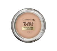 Max Factor Miracle Touch Foundation, New and Improved Formula, SPF 30 and Hyaluronic Acid, 45 Warm Almond, 1 Count (Pack of 1)