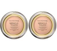 Max Factor Miracle Touch Foundation, New and Improved Formula, SPF 30 and Hyaluronic Acid, 35 Pearl Beige (Pack of 2)