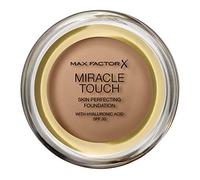Max Factor Miracle Touch Foundation, New and Improved Formula, SPF 30 and Hyaluronic Acid, 83 Golden Tan