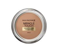 Max Factor Miracle Touch Perfecting Foundation, Caramel, Full Coverage, Lightweight and Moisturising Effect with Hyaluronic Acid and SPF 30 Formula, 11.5 g