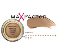 Max Factor Miracle Touch Foundation, Golden Tan, Women Golden Tan